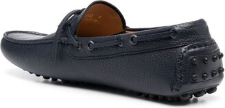 Emporio Armani Bow-Detail Leather Loafers