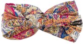 Thumbnail for your product : Etro White Silk Headband With Paisley Print