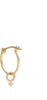 Thumbnail for your product : Alison Lou Enamel & Yellow-gold Girl Power Single Earring - Womens - Gold