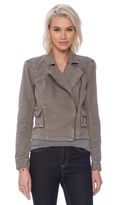 Thumbnail for your product : Michael Stars Crop Zip Up Moto Jacket