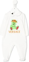 Thumbnail for your product : Versace Children Embroidered-Logo Long-Sleeve Pajamas