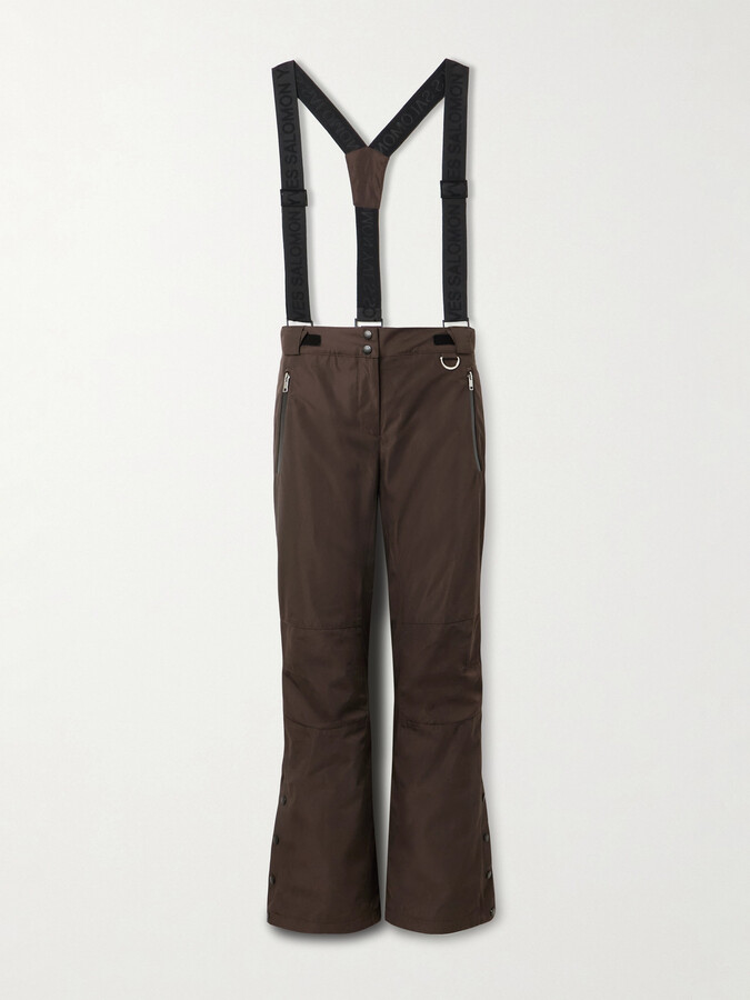 Yves Salomon Flared Ski Pants - Brown