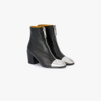 Proenza Schouler metallic toe-cap ankle boots