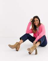 Thumbnail for your product : Miss Selfridge chunky cardigan in pink