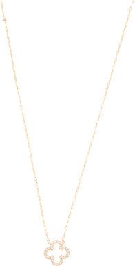 TJMAXX 14Kt Gold Clover Diamond Necklace, Diamond/Gold