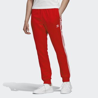 red adidas track pants mens