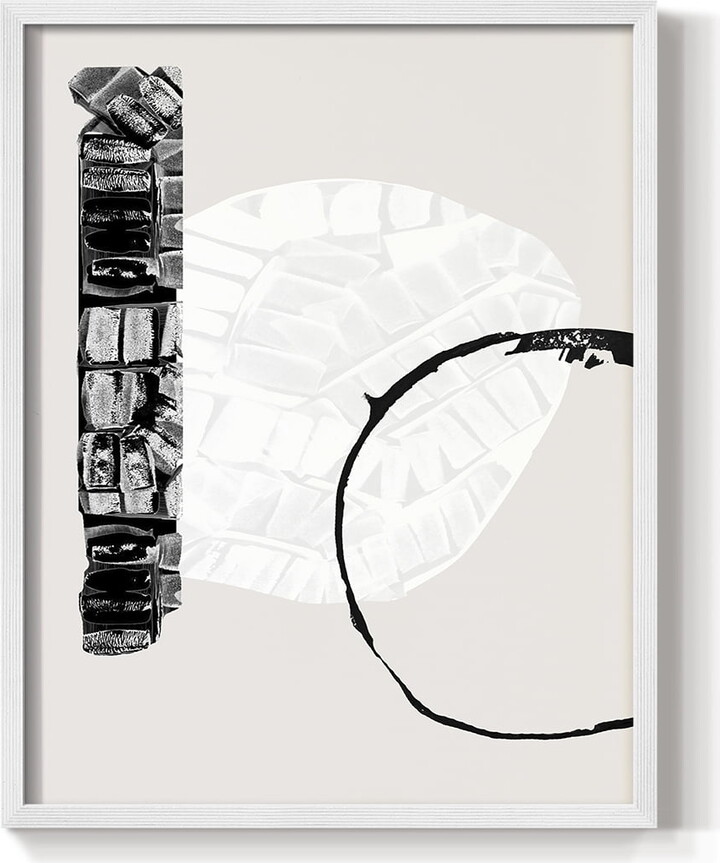 Zen Shapes I Framed Print - Solid Wood in Single Picture Frame Solid Wood 2 Framed Print