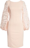 Thumbnail for your product : Eliza J Floral Balloon Long Sleeve Sheath Dress