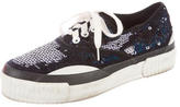 Thumbnail for your product : Julien David Sequined Flatform Sneakers