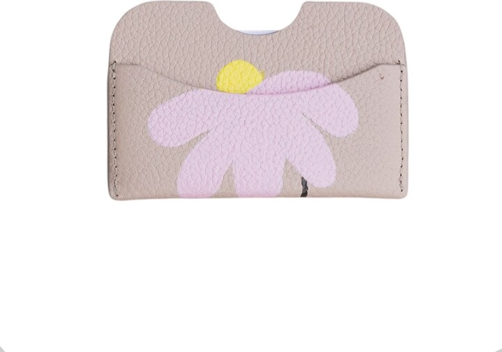 Fabrik918 Brown The Superbloom Cardholder Pink Yellow Flower