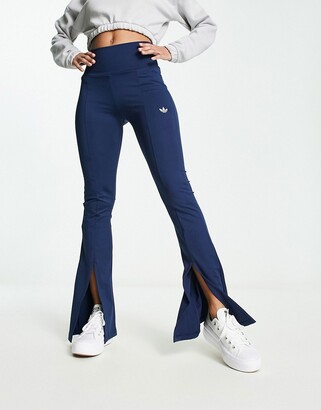 adidas Large Trefoil Cuff Sweatpants - Grey | Women's Lifestyle | adidas US