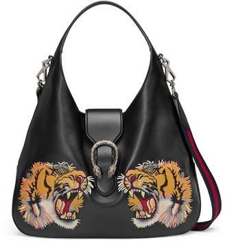Gucci Dionysus embroidered large leather hobo