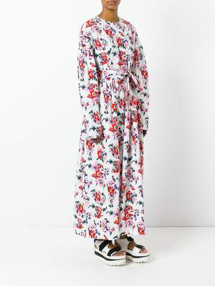 MSGM floral print maxi dress