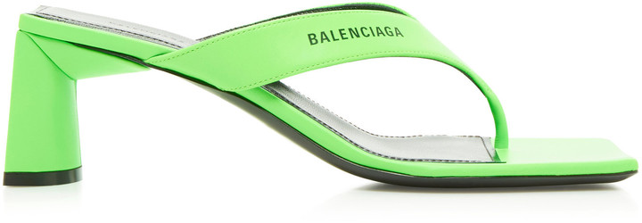 green balenciaga sandals