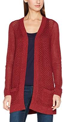 Fat Face Women's Phoebe Open Stitch Cardigan, (Rustic Red)