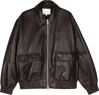 ジャケット・アウター STUDIO NICHOLSON PISTON LEATHER BROWN Piston Leather Jacket in Brown – Studio Nicholson