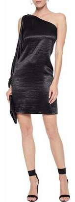 Rebecca Minkoff Nash One-shoulder Crinkled-satin Mini Dress