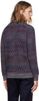 Thumbnail for your product : Missoni Navy Zig Zag Crewneck Sweater