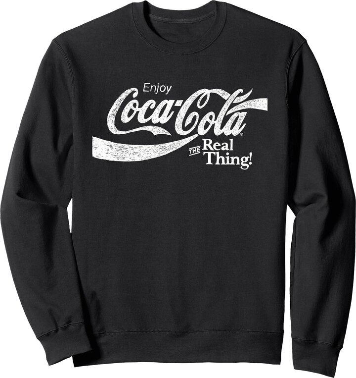Coca Cola The Real Thing White Text Sweatshirt