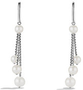 Thumbnail for your product : David Yurman Chain Triple-Drop Earrings with Pearls