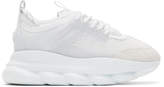 Thumbnail for your product : Versace White Chain Reaction Sneakers
