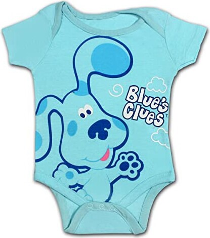 Nickelodeon Baby Boy's Blue's Clues Graphic Printed Bodysuit Creeper with  Snap Crotch Buttons - Blue / Size 3-6M - ShopStyle