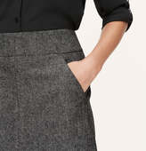 Thumbnail for your product : LOFT Petite Peppered Tweed Midi Skirt