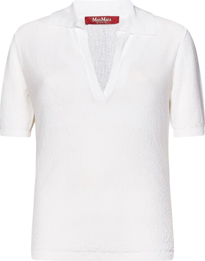 Studio Max Mara Casarsa V-Neck Knitted Polo Shirt