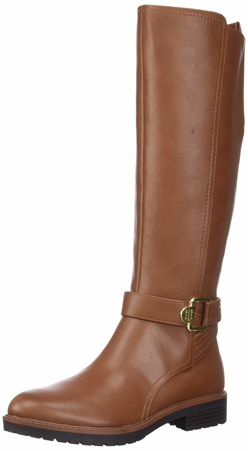tommy hilfiger riding boots brown