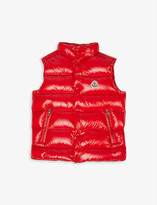 Thumbnail for your product : Moncler Padded logo-embroidered shell-down gilet 4-14 years