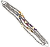 Thumbnail for your product : Laura Gibson Bi-Color Multistone Twisted Link Bracelet