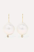 Thumbnail for your product : Mizuki 14-karat Gold, Pearl And Diamond Earrings