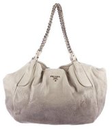 Thumbnail for your product : Prada Cervo Lux Chain Tote