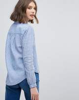 Thumbnail for your product : Pepe Jeans Lace Up Front Stripe Blouse