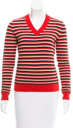 Jonathan Saunders Striped Long Sleeve Sweater