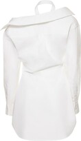 Thumbnail for your product : Alexander Wang Off-the-shoulder fitted mini shirt dress