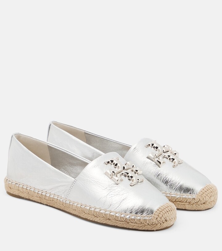 Tory Burch Eleanor leather espadrilles - ShopStyle