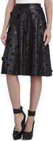 Thumbnail for your product : BCBGMAXAZRIA Elsa Flower Cutout A-Line Skirt