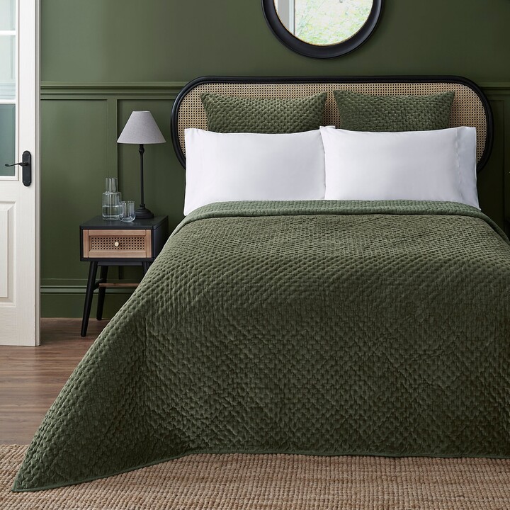 Dorma Purity Dorma Genevieve Green Bedspread Green ShopStyle Quilts