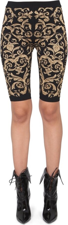 Moschino Monogram-Jacquard Tailored Shorts