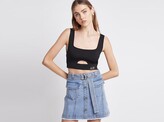 Thumbnail for your product : Aje Arlow Denim Mini Skirt