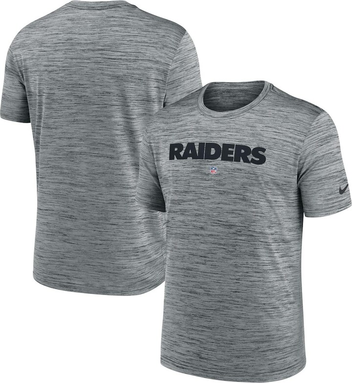 Nike Men's Gray Las Vegas Raiders Velocity Performance T-shirt
