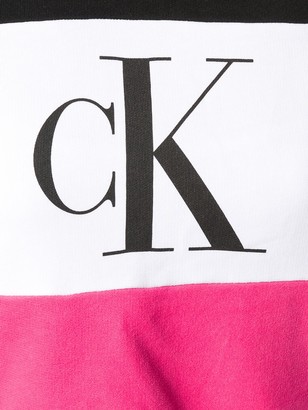 Calvin Klein Jeans Colour-Block Hooded Sweatshirt