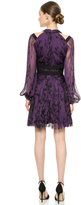 Thumbnail for your product : J. Mendel Long Sleeve Pleated Dress