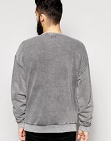 Thumbnail for your product : ASOS Oversized Sweatshirt With Acid Wash