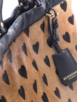 Thumbnail for your product : Burberry Big Crush heart ponyhair tote