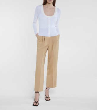Frankie Shop Belted straight pants