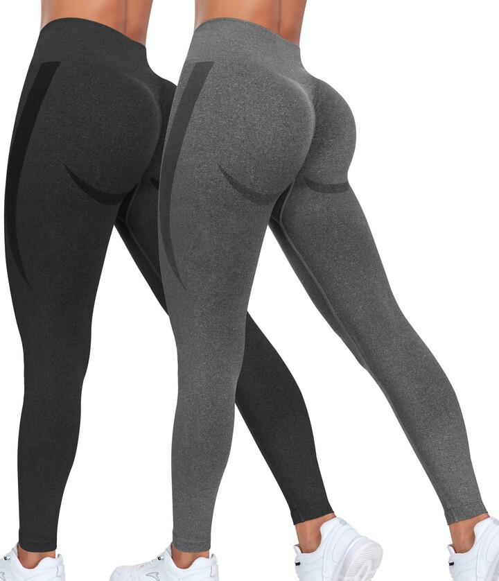 GILLYA Butt Lift Yoga Pants Seamless Ruched Butt Leggings Butt