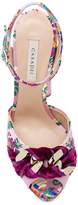 Thumbnail for your product : Casadei floral embroidered sandals