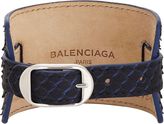 Thumbnail for your product : Balenciaga Python Ligne Classic Bracelet-Colorless